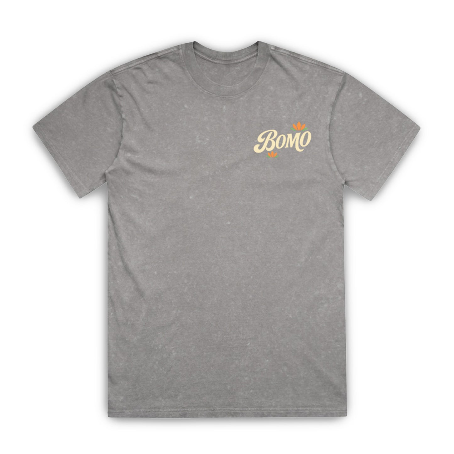 "Blooming On My Own" (BOMO) T-Shirt - Light Gray Acid Wash